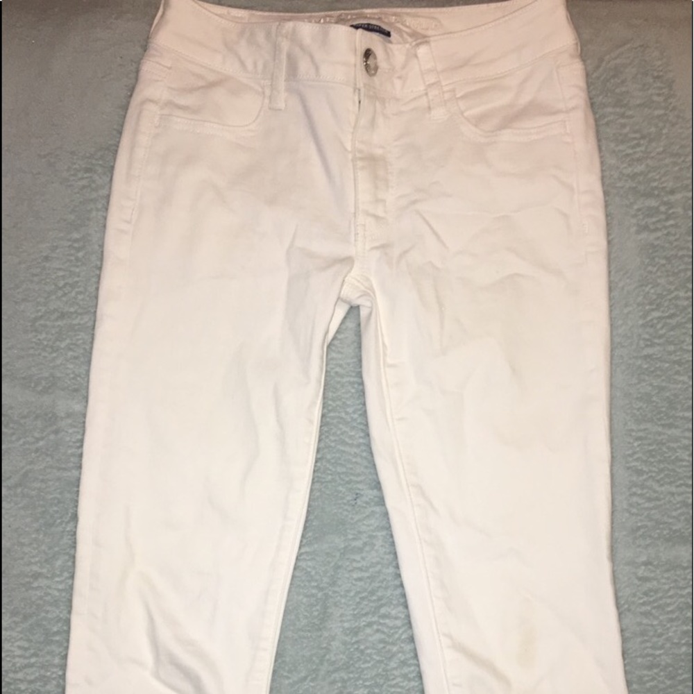 American Eagle White Skinny Jeans